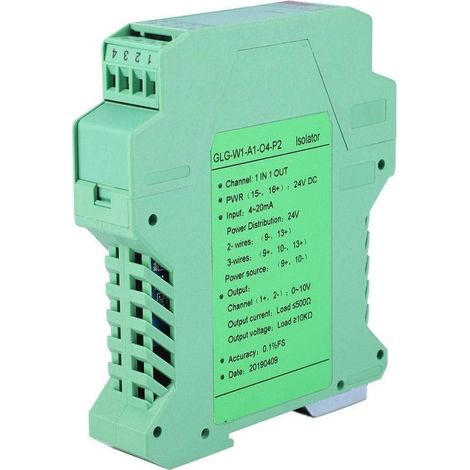 DC 24V Émetteur d'isolateur de signal d'alimentation, conditionneur de signal de détection SPS 4-20mA (1/5)