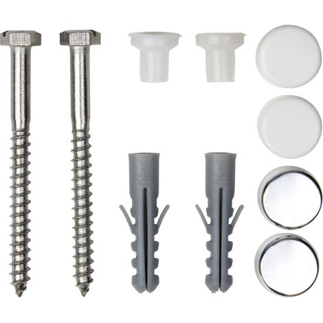 kit fixation tête hexagonale - pour wc et bidet - 6 x 70 mm - bizline 400110