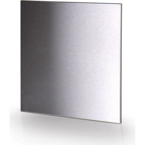 Plaque frontale avec porte pour coffret Premium inox brossé