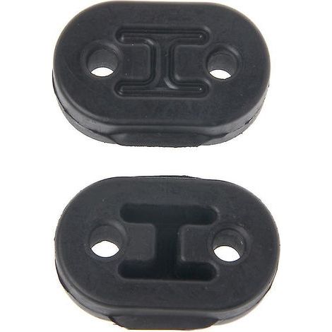 2 Auspuffrohr-Befestigungswinkel, 10 mm Durchmesser, 2 Löcher, Isolierung (1/4)