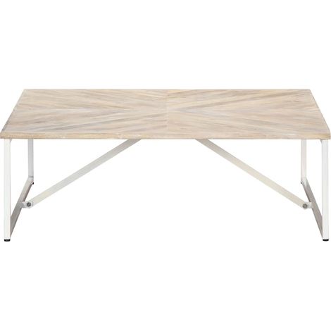 Maison Exclusive - Table basse 110x110x36 cm Bois de manguier solide (1/5)