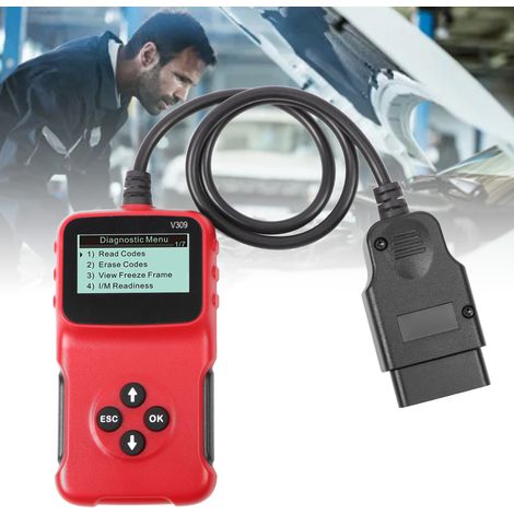 Outil de diagnostic automobile V309 OBD2 Lecteur/détecteur de cartes de codes (1/5)