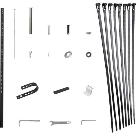 KIT D'ATTACHE DE CABLES EN NYLON POUR BALCON