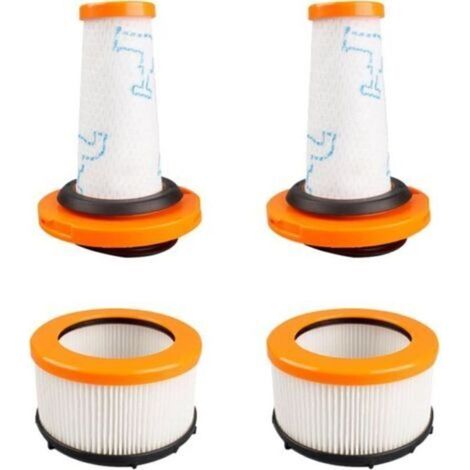 Filtre pour Rowenta X-FORCE FLEX 9.60, Filtres pour Rowenta X-FORCE FLEX 9.60 et X-NANO ESSENTIAL RH20xx, 2 Pré-Filtres + 2 Filtres Moteur, Filtres (1/4)