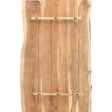 Maison Exclusive - Tischplatte Massivholz Akazie 100x(50-60)x3,8