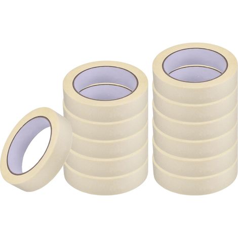 Dapetz ® Premium Masking Tape 12 Rolls (19mm X 35m) White Masking Tape Painting Tape For Painters, Decorators Professional DIY Use Painting Office Home Crafts and More (1/5)