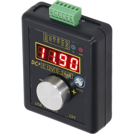Tragbarer Signalgenerator, Prozesskalibrator 0–24 mA, analoge Spannungs- und Stromquelle, hochpräzises Handmessgerät (1/5)