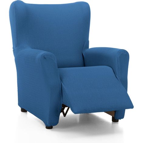 Housse de Fauteuil de Relaxation matelassée Ultra ajustée - Housse de Fauteuil de Relaxation Extensible en Couleur Bleu Ciel - fabriquée en Espagne (1/2)