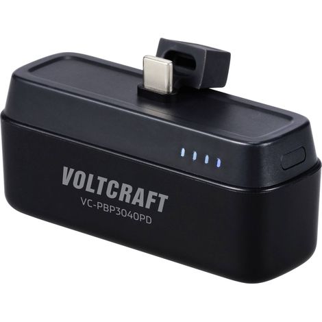VOLTCRAFT VC-PBP3040PD Powerbank (batterie supplémentaire) 4500 mAh Power Delivery Li-Ion noir (mat) (1/5)