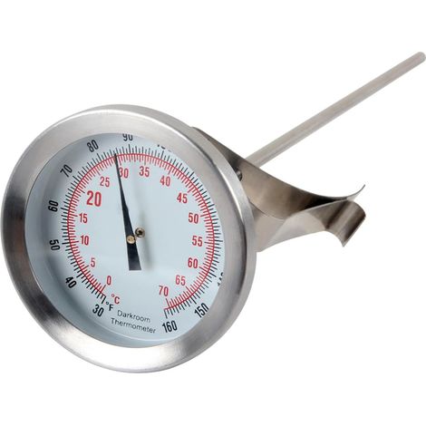 Thermomètres en métal de précision avec sondes en acier inoxydable et clip sécurisé pour laboratoires de chambre noire et tests alimentaires, sondes métalliques de haute précision (1/5)