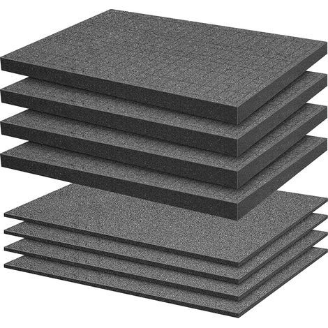 Mousse Predecoupee Cube - 4 pièces 400 x 300 x 25 mm / 4 pièces 400 x 300 x 10 mm