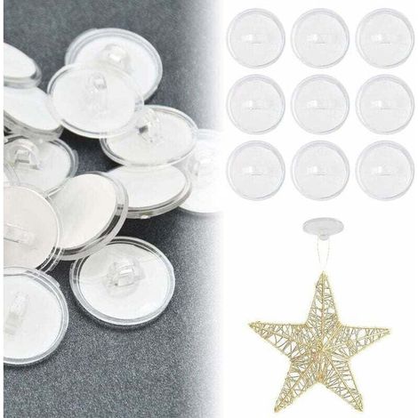 50 Pcs Crochet Plafond Crochet Adhésif 20mm Crochet Plastique sans Percer Crochet Fixation Plafond Crochet Mural Adhesif Crochet Suspension Plafond (1/4)