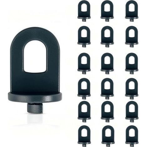 Confezione da 100 clip per serra: robusti ganci in plastica per reti ombreggianti, vasi sospesi e reti da giardino accessori essenziali per guidare le piante rampicanti e altro ancora. (1/4)