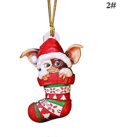 Pendentif de Noël rétro en fer, style antique, Père Noël et avion, décoration à suspendre au sapin de Noël, ornements, décoration de fête B4 (1/5)