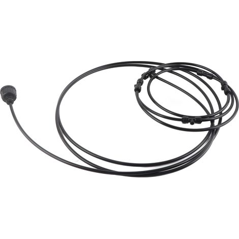 Schwarzes Niederdruck-Sprühset für den Außenbereich zur Kühlung, Sprühring, Lüfterkühlsystem, 61 cm (24 Zoll) Sprühring (1/5)