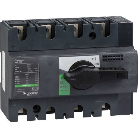 Interrupteursectionneur Interpact INS100 4P 100 A - 28909