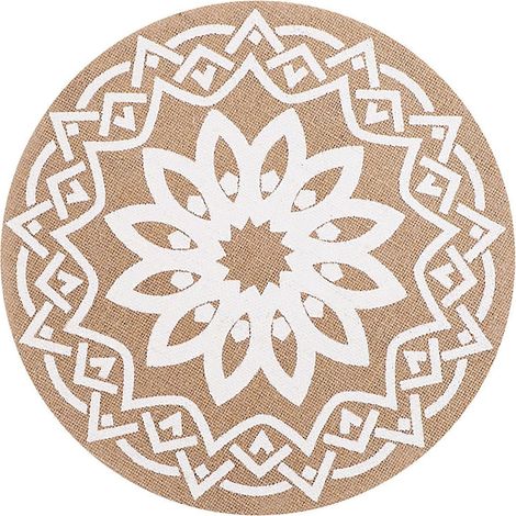 Set de table en jute - Isolant thermique et résistant à l'usure - pour une décoration de cuisine bohème (1/5)