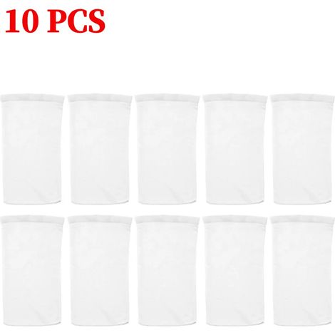 Accessoires de piscine (10 pièces) Sac de rangement pour écumoire de piscine en nylon (5 pièces/ensemble) - Filtre anticorrosion pour piscine - Paniers à déchets de cuisine - Écumoire (1/5)