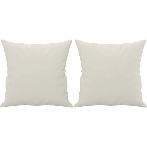 Maison Exclusive - Coussins décoratifs lot de 2 Crème 40x40 cm Velours