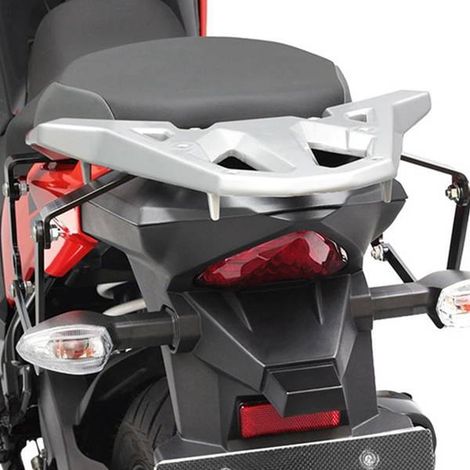 1 set. Color: Black. Material: Metal. Motorcycle saddlebag, side bag mount, storage bag, luggage rack.