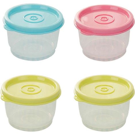 Ensemble de 4 boîtes hermétiques pour l'organisation de la maison, dans la cuisine et sur le plan de travail, adaptées au stockage quotidien des ingrédients.-AquaForge (1/3)