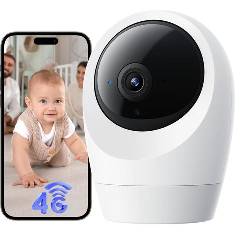 4G LTE Caméra de Surveillance intérieure avec Carte SIM (1/5)