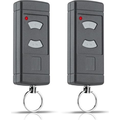 Mini télécommande d'ouverture de Porte de Garage à 2 Boutons HSE2-40, Compatible avec Les Boutons Gris Hormann 40,685MHz HSM2-40, HSM4-40, HSE2-40, HSE4-40, HS2-40, HS4-40 Key Fob 2 Pack (1/5)