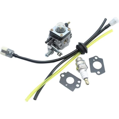 Kit de système de carburateur pour motobineuse Echo Mantis TC-210 TC-210I TC-2100 SV-6 SV-5H/2 SV-5C SV-4B Taille-haies pour Zama C1U K54A K27 12520013122, 12520013123 (1/5)