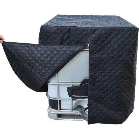 Housse isotherme pour cuve IBC 1000L, protection hivernale et imperméable (1/5)