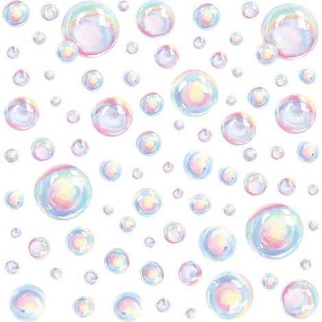 ensemble d'autocollants muraux à bulles amovibles pour chambre à coucher-28X22X0.01CM (1/4)