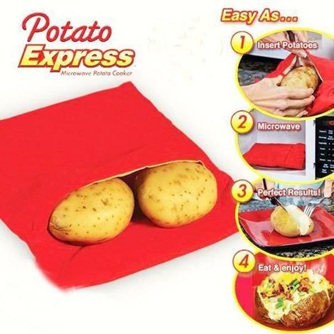 Sac de pommes de terre - Potato Express - Rouge - Fibre de polyester - 26x20 cm (1/2)