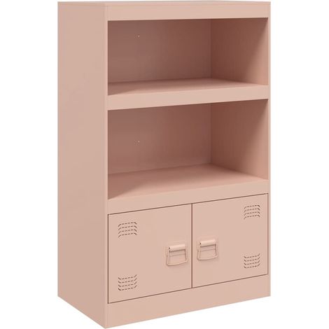 Maison La Vie - Buffet Salon Moderne - Meuble de rangement - rose 67x39x107 cm acier bu5008
