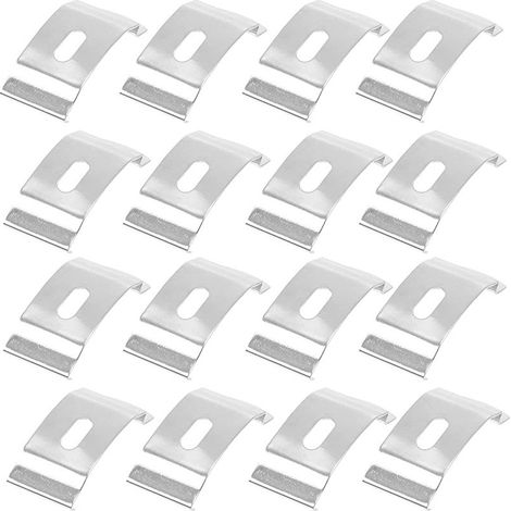 En stock : support de fixation supérieur à clip pour rail de store vertical, support d'installation de rideau, support de montage supérieur, accessoires pour rideaux (10 pièces) (1/5)