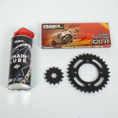 Kit chaîne FE 14x32 Pas 420 pour moto enfant Yamaha 80 PW 1991 à