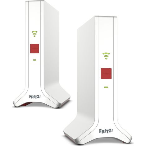 FRITZRepeater FRITZMesh Set 4200 2-pack Edition International Repetidor de red 4200 Mbit/s Rojo, Blanco