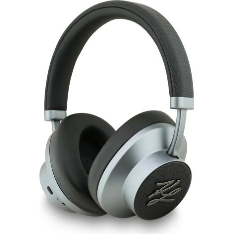 Auriculares supraaurales Bluetooth ANC Karl Lagerfeld Grained Initials negros (1/5)