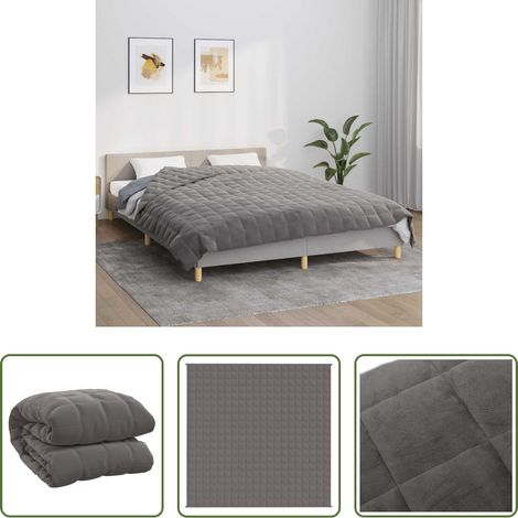 Schlafdecke -  Gewichtsdecke Grau 200x200 cm 9 kg Stoff (1/5)