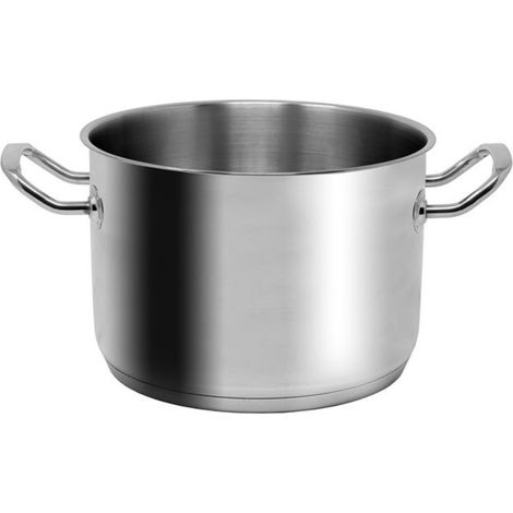 Pentola induzione per pasta verdure bollire in acciaio 18/10 D 20 triplo fondo a induzione gas elettrico stoviglia cottura di alta qualita'con 2 manici