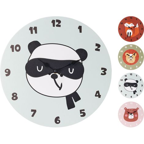 Horloge Murale Enfant Basics Apprentissage Ludique De L'heure - Basics