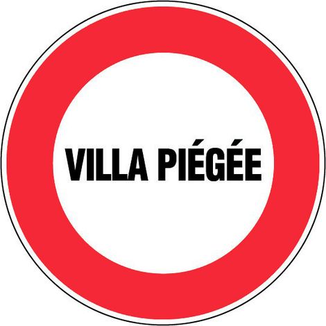 Panneau Villa piégée - Rigide Ø 80mm - 4021331