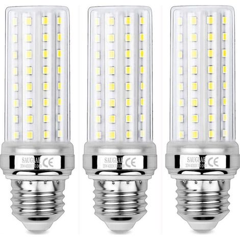 Lot de 3 ampoules LED 20W à culot E27, équivalent à 150W à incandescence, 2300 lm, blanc neutre 4000 K (NPTERBL) (1/4)