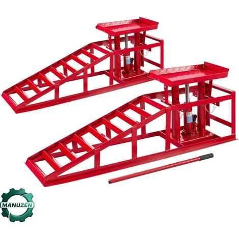 Manuzen - Rampes de levage hydrauliques voiture – lot de 2 – Default Title (1/3)