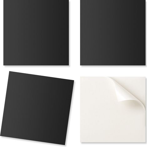 Baldosas de vinilo autoadhesivas - Decoraci贸n de pared para oficina, color grafito oscuro, 9x30x30 cm