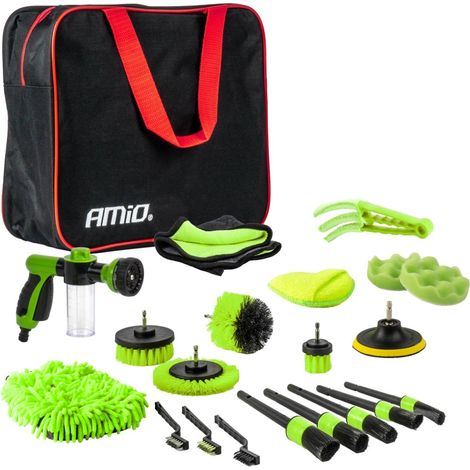 Kit de limpieza y detallado de automóviles, 21 piezas, amio-04330 (1/5)