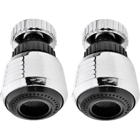 Drehbarer Wasserhahn-Aerator 360° mit Luxus-Sprüher, Wassersparend, Druckfilter, Küchenzubehör, 2 Stück (1/4)