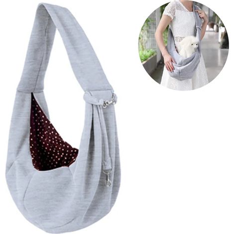 Bolsa de transporte para perros y gatos pequeños, mochila de una sola hombro (1/5)