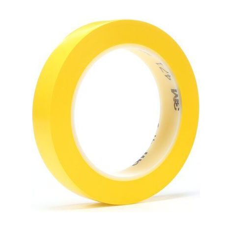 Ruban de marquage Jaune 3M Scotch 471, 19mm x 33m x 0.14mm ( Prix pour 1 )