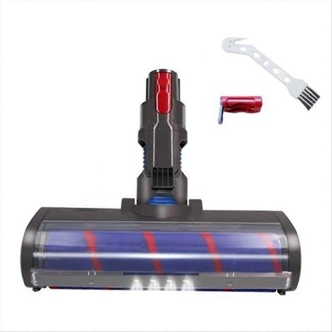 Weiche Ersatzwalzenbürste für Staubsauger V15, V11 und V10, Zubehör kompatibel mit Dyson-Modellen, ideal für die Reinigung von Hartböden und Teppichen, Ersatzteil, Farbe: Grau, Packungsgröße: 1 Stück, (1/5)