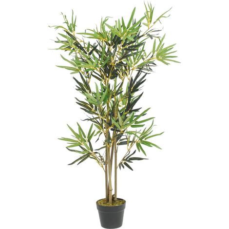 Artificial Bamboo Tree 552 Leaves 120 cm Green vidaXL