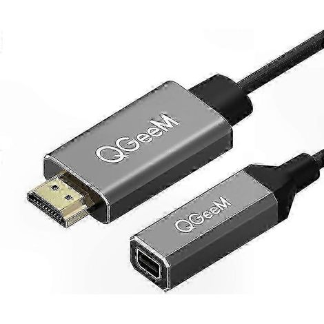 Câble Adaptateur HDMI vers Mini DisplayPort, Résolution 4K@30Hz, Connexion Instantanée pour Ordinateur Portable et PC, Compatible Universal (1/5)
